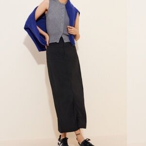 Maeve by Anthropologie The Colette Linen Blend Maxi Skirt